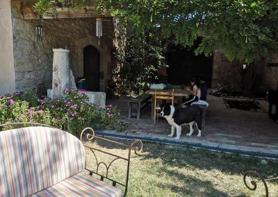 Patio de la Bastide des Fontaines