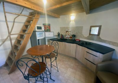 Séjour cuisine - Gîte La Tour